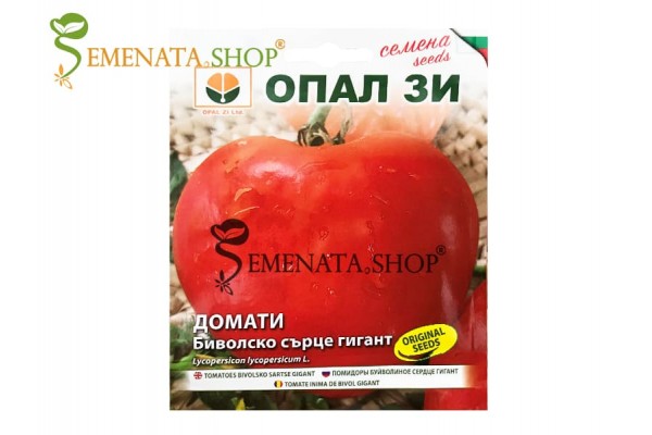 Сортови семена на домати тип биволско сърце Гигант Сортови семена на домати тип биволско сърце Гигант